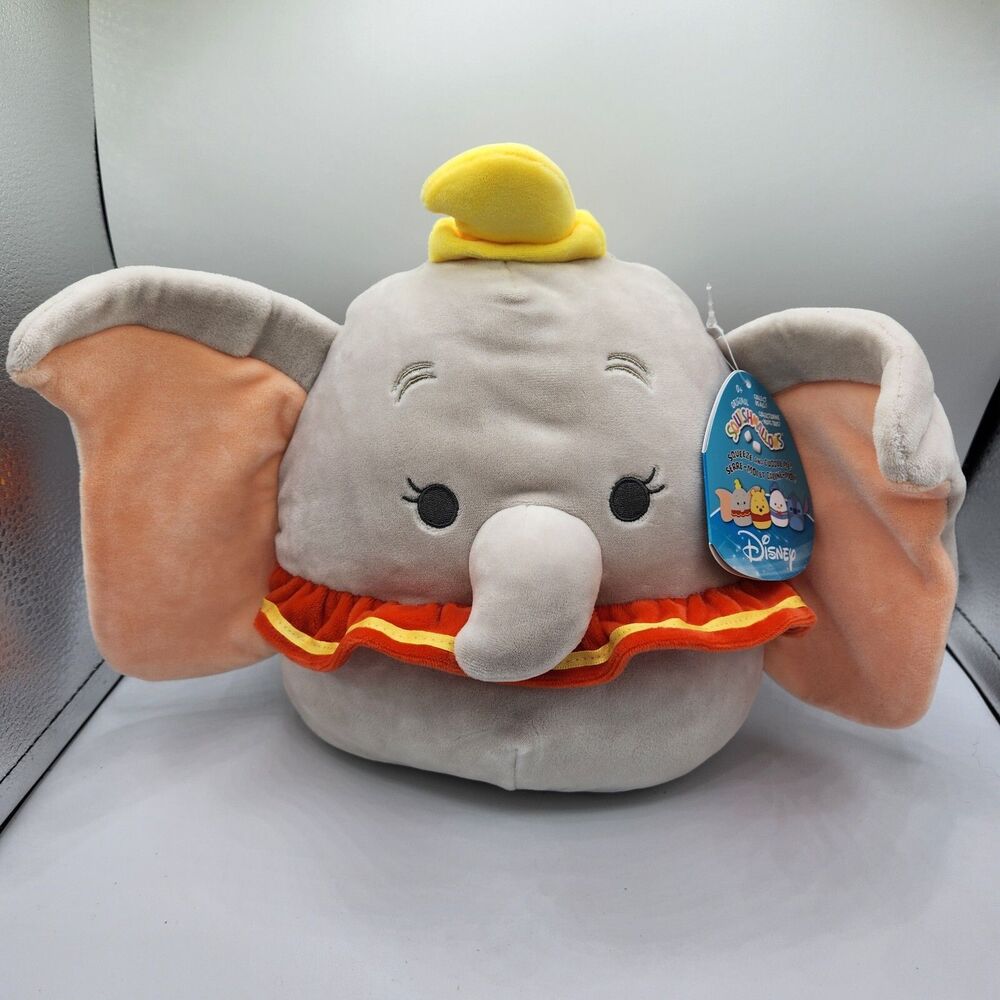 Dumbo Disney 8” Squishmallow Plush Elephant New with Tag